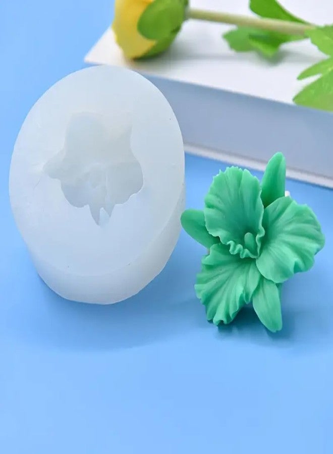 Skytail Peony Orchid Flower Silicone Candle Mould for Chocolate Fondant Candy Cake Decoration Cupcake Topper Jelly Dessert Wax Melts Soap Bath Bomb Floral Carnation Resin Craft Jewelry Mold - Image 1